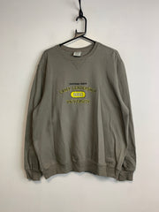 Grey Embroidery Sweatshirt Men's Large