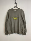 Grey Embroidery Sweatshirt Men's Large