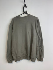 Grey Embroidery Sweatshirt Men's Large