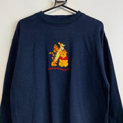 Navy Pooh Sweatshirt Women's Large