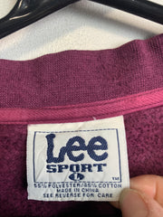 Burgundy Lee Embroidery Sweatshirt Men's Large