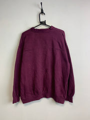 Burgundy Lee Embroidery Sweatshirt Men's Large