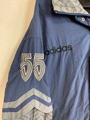 Vintage 90s Blue and Grey Adidas Jacket Men's Medium