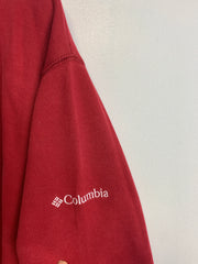 Red Columbia Embroidery Sweatshirt Men's Large