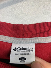 Red Columbia Embroidery Sweatshirt Men's Large