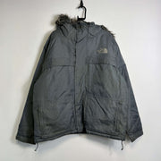 Grey North Face Parka Jacket Mens Large