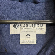 Navy Columbia Fleece Lined Jacket Large