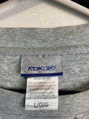 Grey Reebok Print Sweatshirt Men's Large