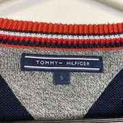 Navy Tommy Hilfiger Grey Sweater Knit Small