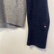 Navy Tommy Hilfiger Grey Sweater Knit Small