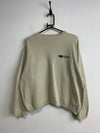 Beige Quiksilver Chest Embroidery Logo Sweatshirt Men's XL