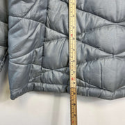 Grey North Face Women's Puffer Jacket Large