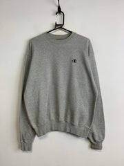 Grey Champion Chest Embroidery Logo Sweatshirt Men's Medium