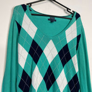 Turquoise Tommy Hilfiger Womens Knitwear Sweater Medium