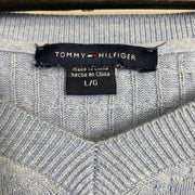 Blue Tommy Hilfiger Womens Knitwear Sweater Large