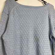 Blue Tommy Hilfiger Womens Knitwear Sweater Large
