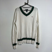 White Polo Jeans Knit Jumper Sweater Womens Medium