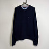 Navy Tommy Hilfiger Knit Jumper Sweater Medium