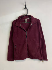 Burgundy The North Face Fleece Jacket Women's Medium