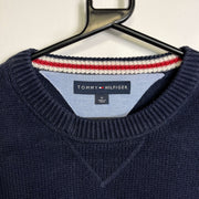 Navy Tommy Hilfiger Knit Jumper Sweater Medium