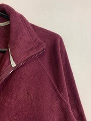 Burgundy The North Face Fleece Jacket Women's Medium