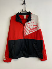 Black and Red Puma Track jacket Men's Large