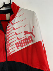 Black and Red Puma Track jacket Men's Large