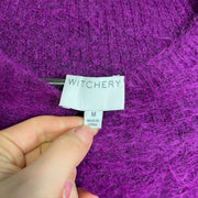 Purple Witchery Mohair Knit Jumper Sweater Womens Medium