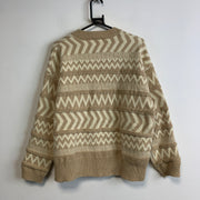 Beige Knitwear Sweater Women's Large