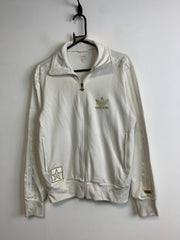 00s White Adidas Track Jacket Men's Medium