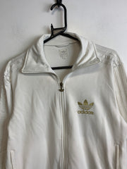 00s White Adidas Track Jacket Men's Medium