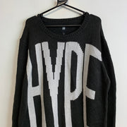 Black and White Hype Knit Sweater Men's XL