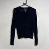 Navy Lauren Ralph Lauren Cardigan Knit Jumper Sweater Womens Small