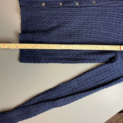 Navy Lauren Ralph Lauren Cardigan Knit Jumper Sweater Womens Small