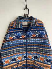 Vintage Multi-colour Fleece Jacket Men's XXL