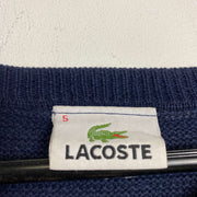Navy Vintage Lacoste Sweater Striped Large