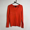 Orange Tommy Hilfiger Knit Jumper Sweater Womens Medium