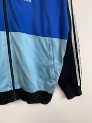 Vintage 90s Black and Blue Adidas Track Jacket Men's Large