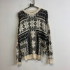 Black and White Knitwear Sweater Men's Medium