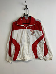 Vintage 90s Red and White Nike Windbreaker Men's XS