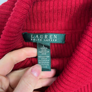 Red Lauren Ralph Lauren Striped Knit Sweater Jumper Womens Large