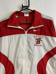 Vintage 90s Red and White Nike Windbreaker Men's XS