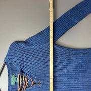 Blue Lauren Ralph Lauren Knit Sweater Jumper Womens Large