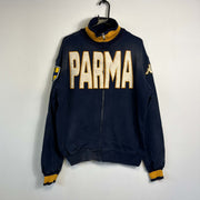 Vintage Navy Kappa Parma Full Zip Sweatshirt Large y2k