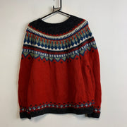 Black and Red Eddie Bauer Knitwear Sweater Women's Large