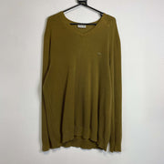 Brown Green Lacoste Sweater Jumper XL