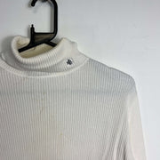 White Lauren Ralph Lauren Knit Turtle Neck Sweater Jumper Womens Large