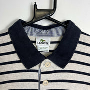 Vintage Lacoste Polo Striped Shirt Rugby Medium