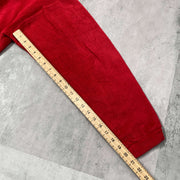 Red Barbour Full Zip Fleece Jacket XL