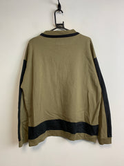 Vintage Khaki Graphic Print Sweatshirt Men's Large